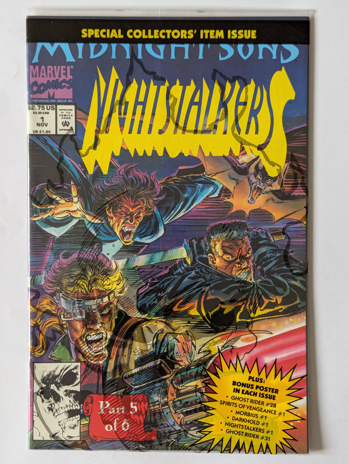 Nightstalkers #1 Marvel Comic Book