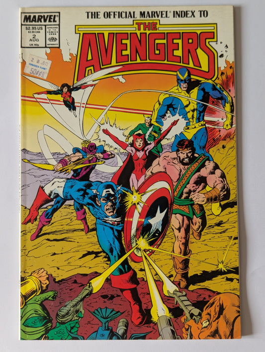 Official Marvel Index to the Avengers #2 Marvel Comic Book