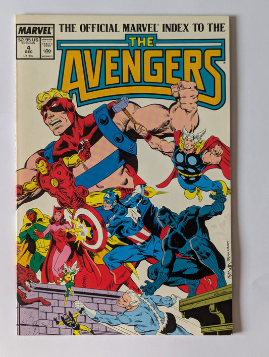 Official Marvel Index to the Avengers #4 Marvel Comic Book