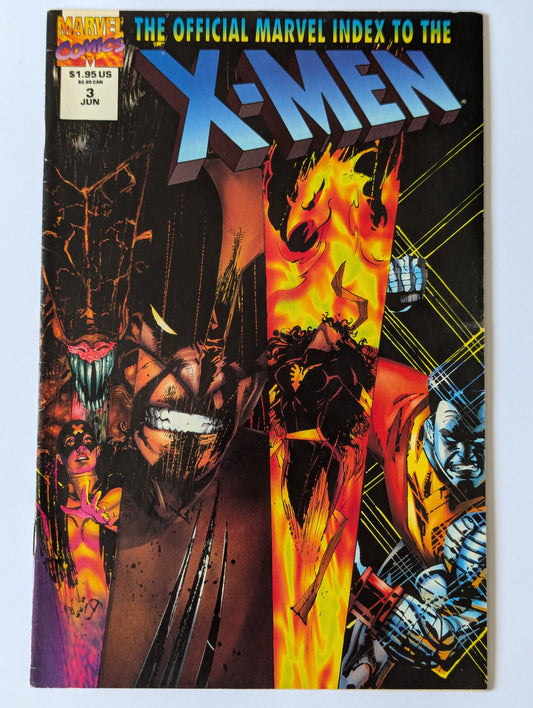 The Official Marvel Index to the X-Men #3 Marvel Comic Book