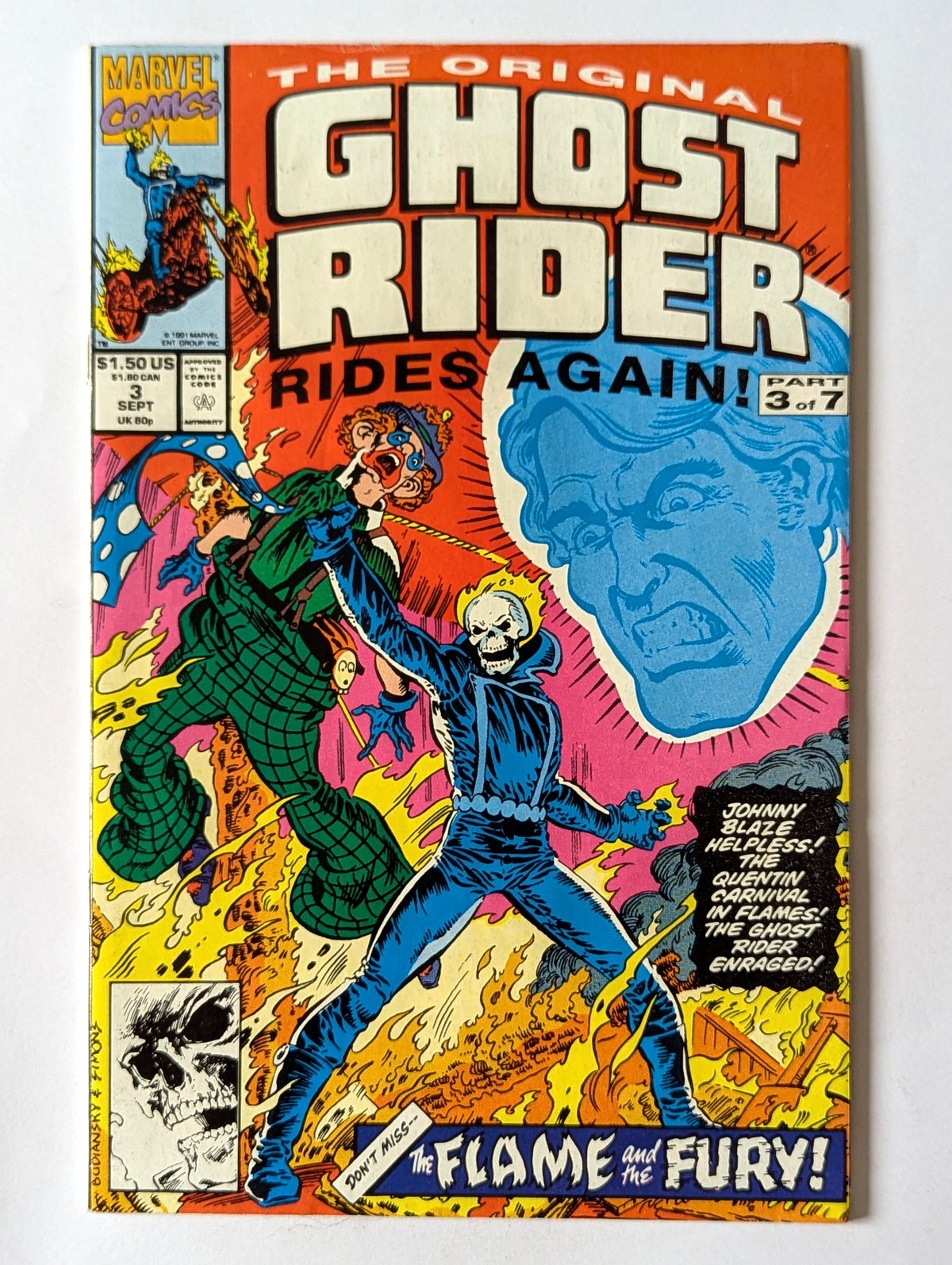 Original Ghost Rider Rides Again #3 Marvel Comic Book