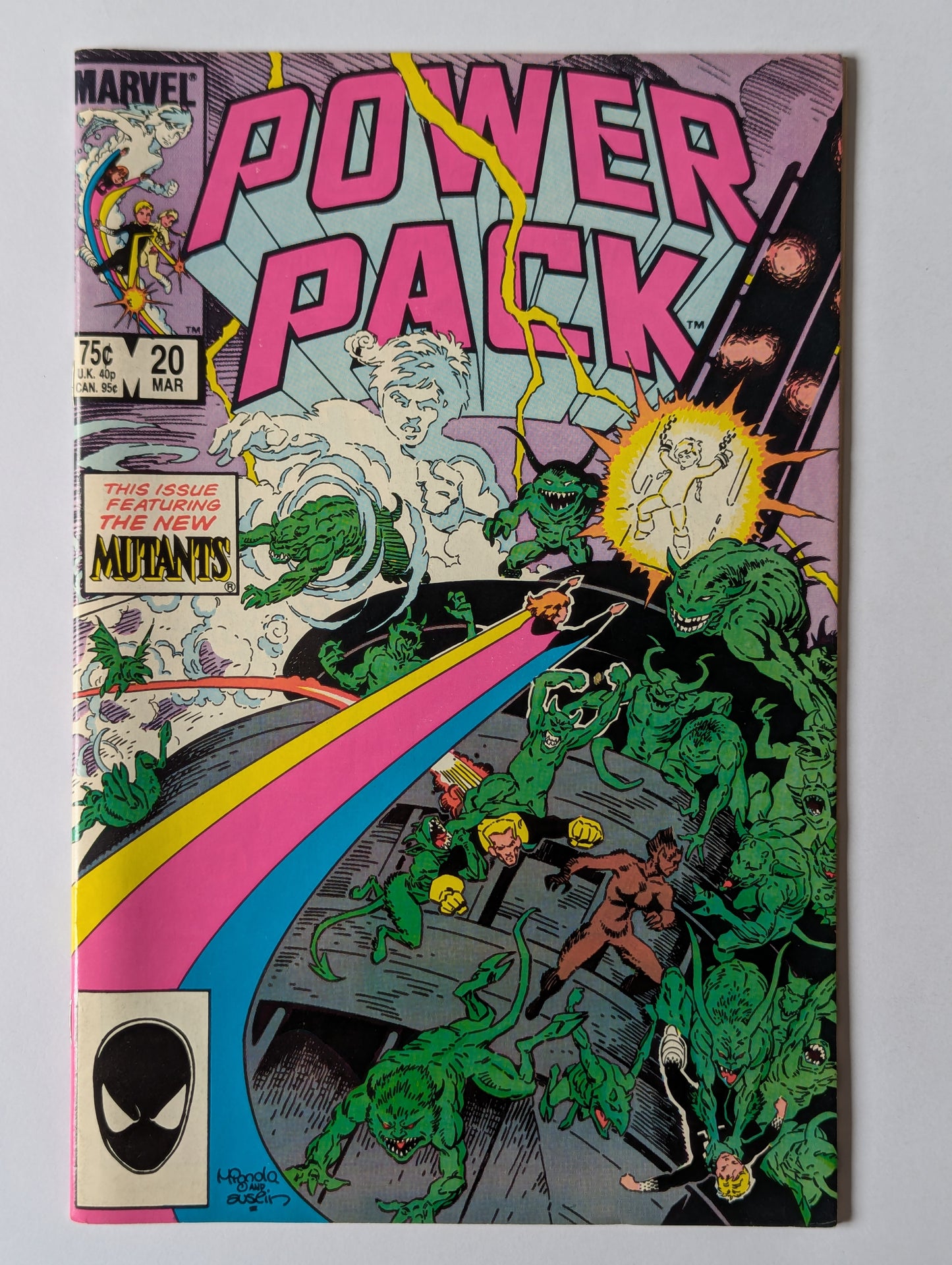 Power Pack #20 Marvel Comic Book