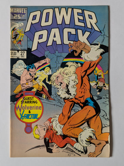 Power Pack #27 Marvel Comic Book