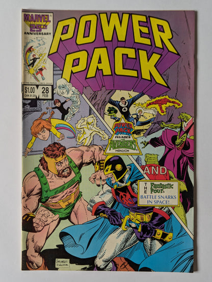 Power Pack #28 Marvel Comic Book