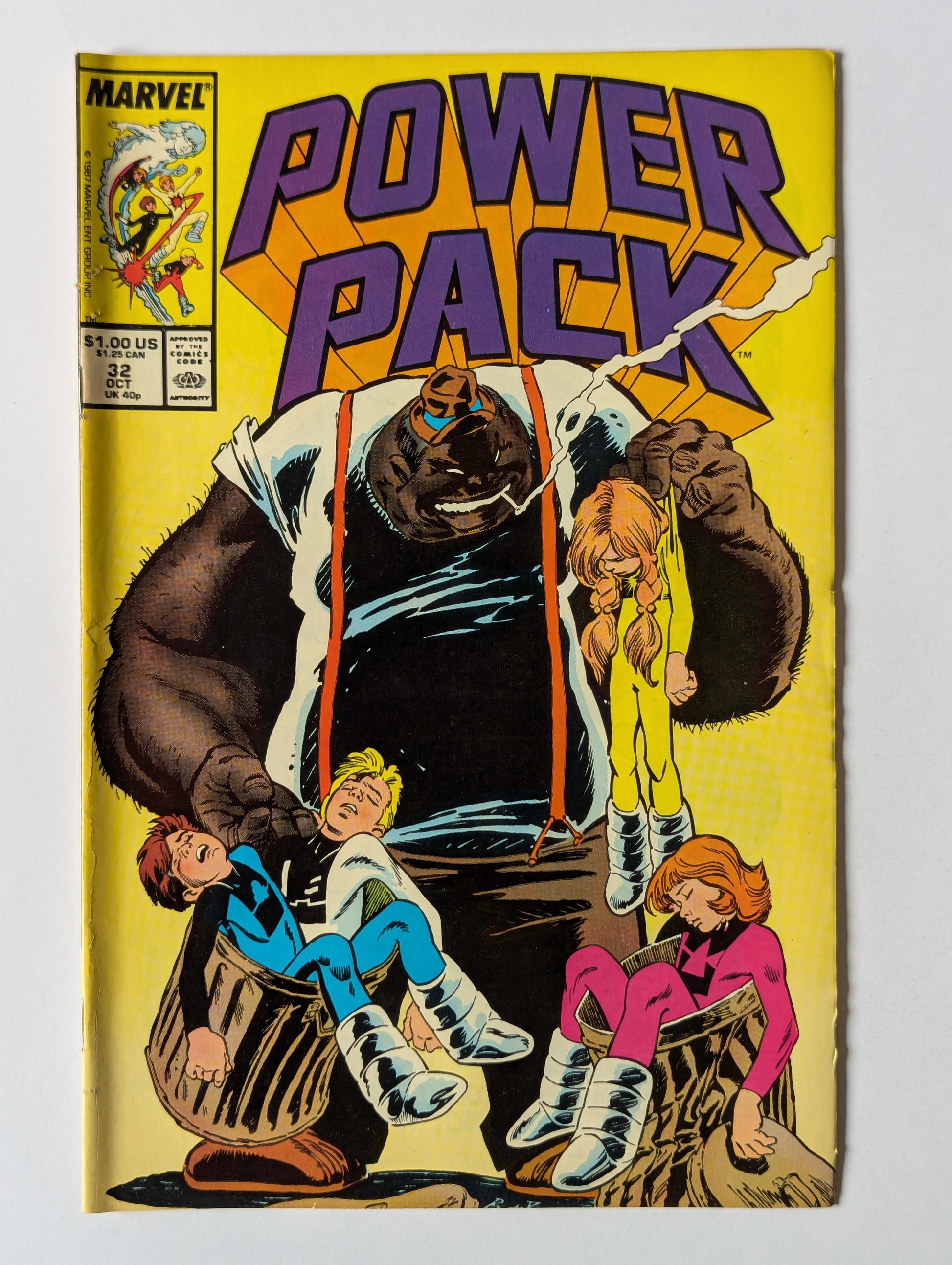 Power Pack #32 Marvel Comic Book
