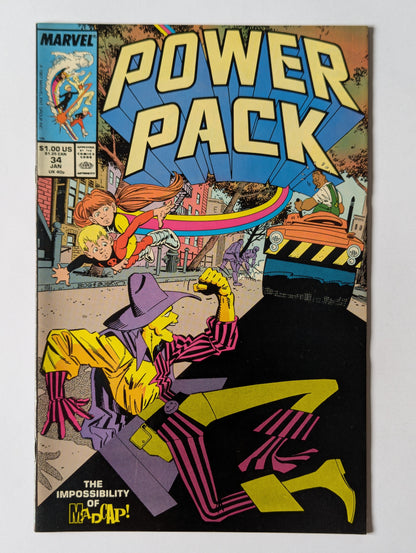 Power Pack #34 Marvel Comic Book
