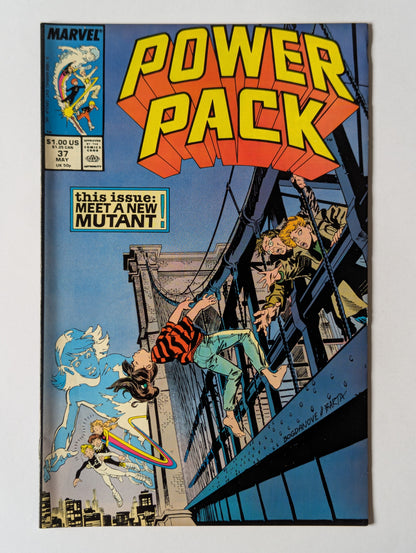Power Pack #37 Marvel Comic Book