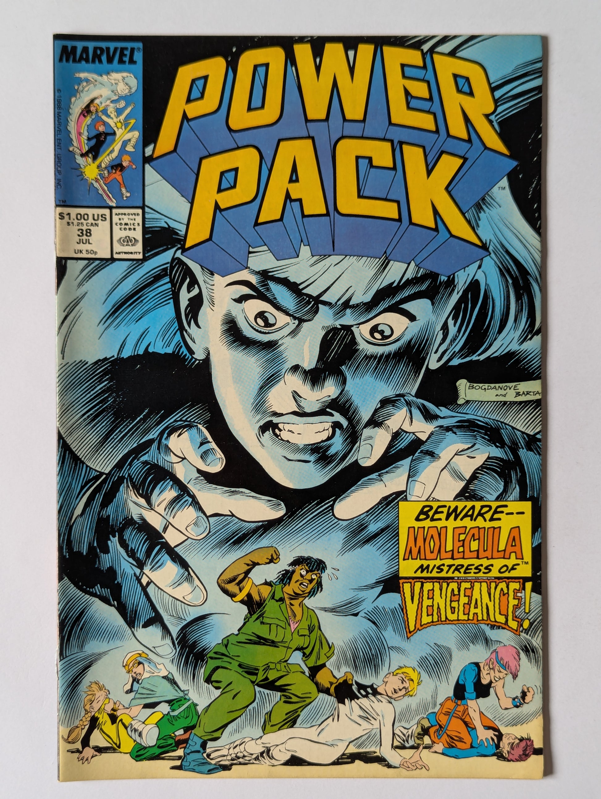 Power Pack #38 Marvel Comic Book