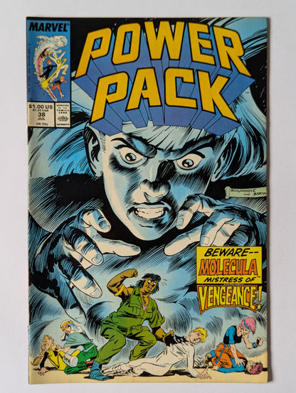 Power Pack #38 Marvel Comic Book