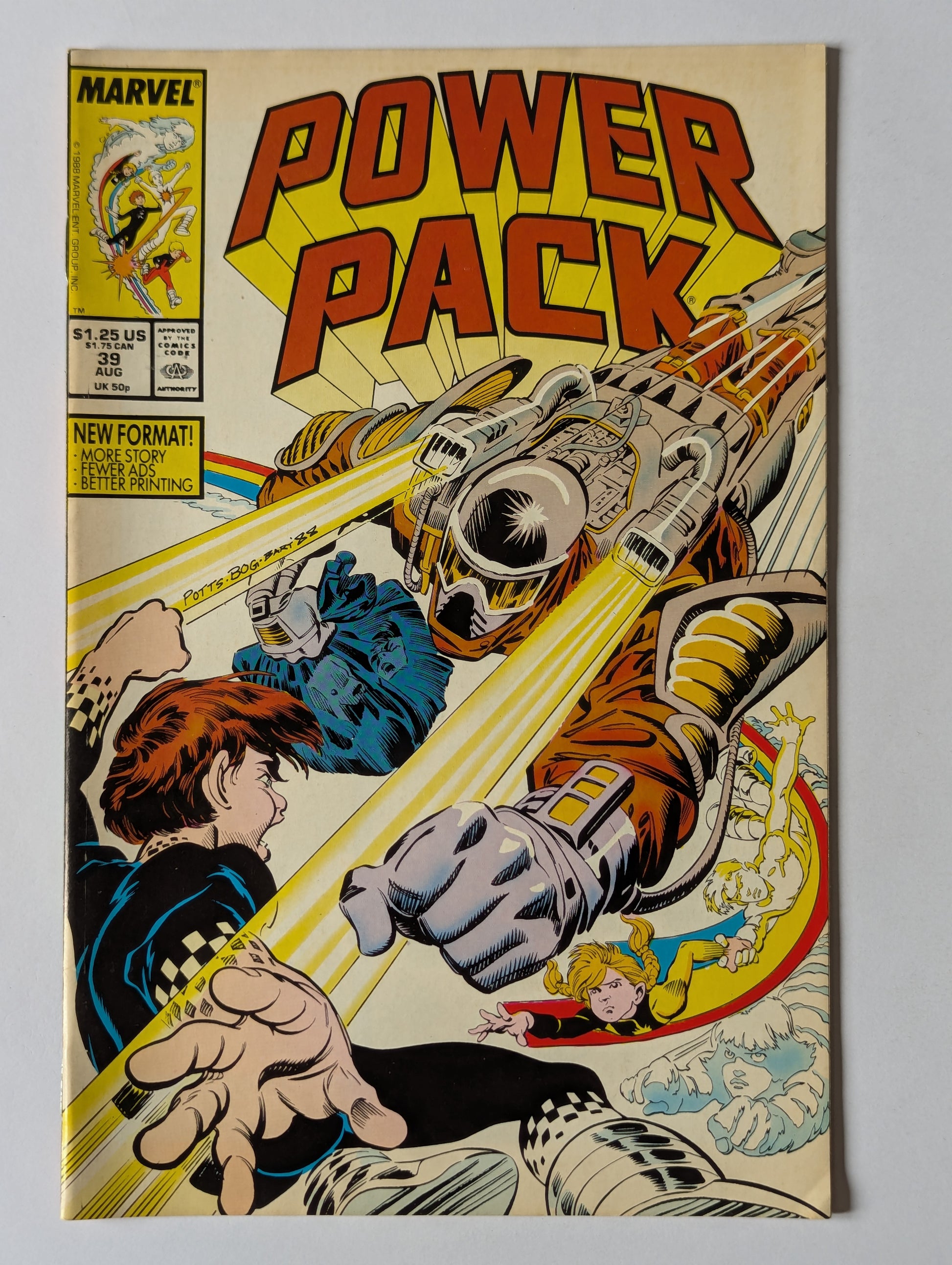 Power Pack #39 Marvel Comic Book