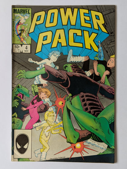 Power Pack #4 Marvel Comic Book