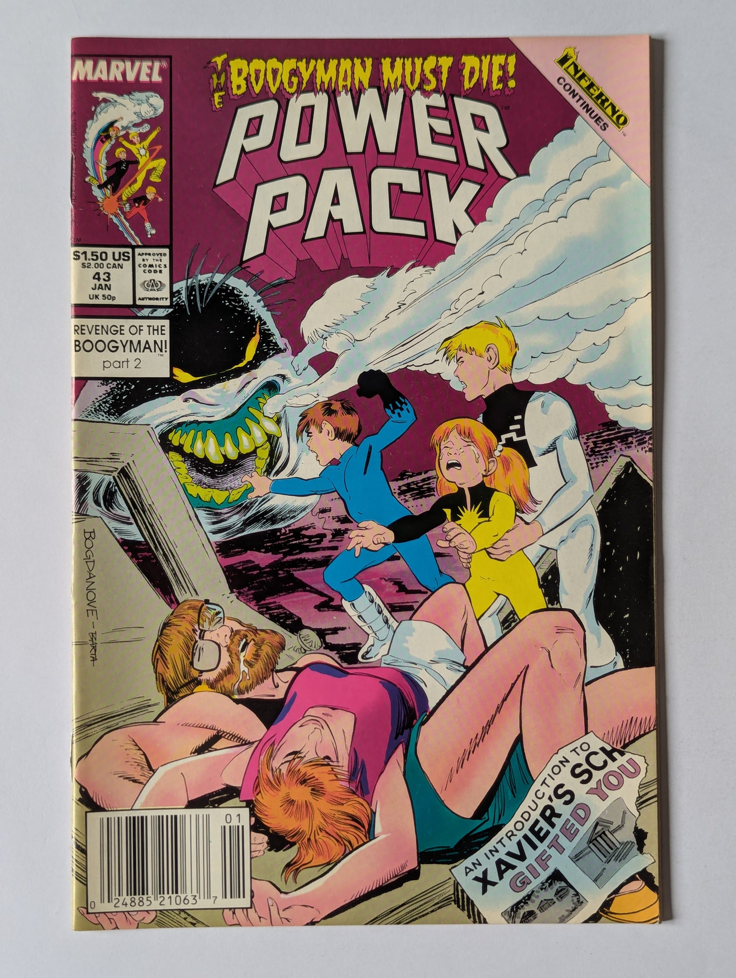 Power Pack #43 Marvel Comic Book