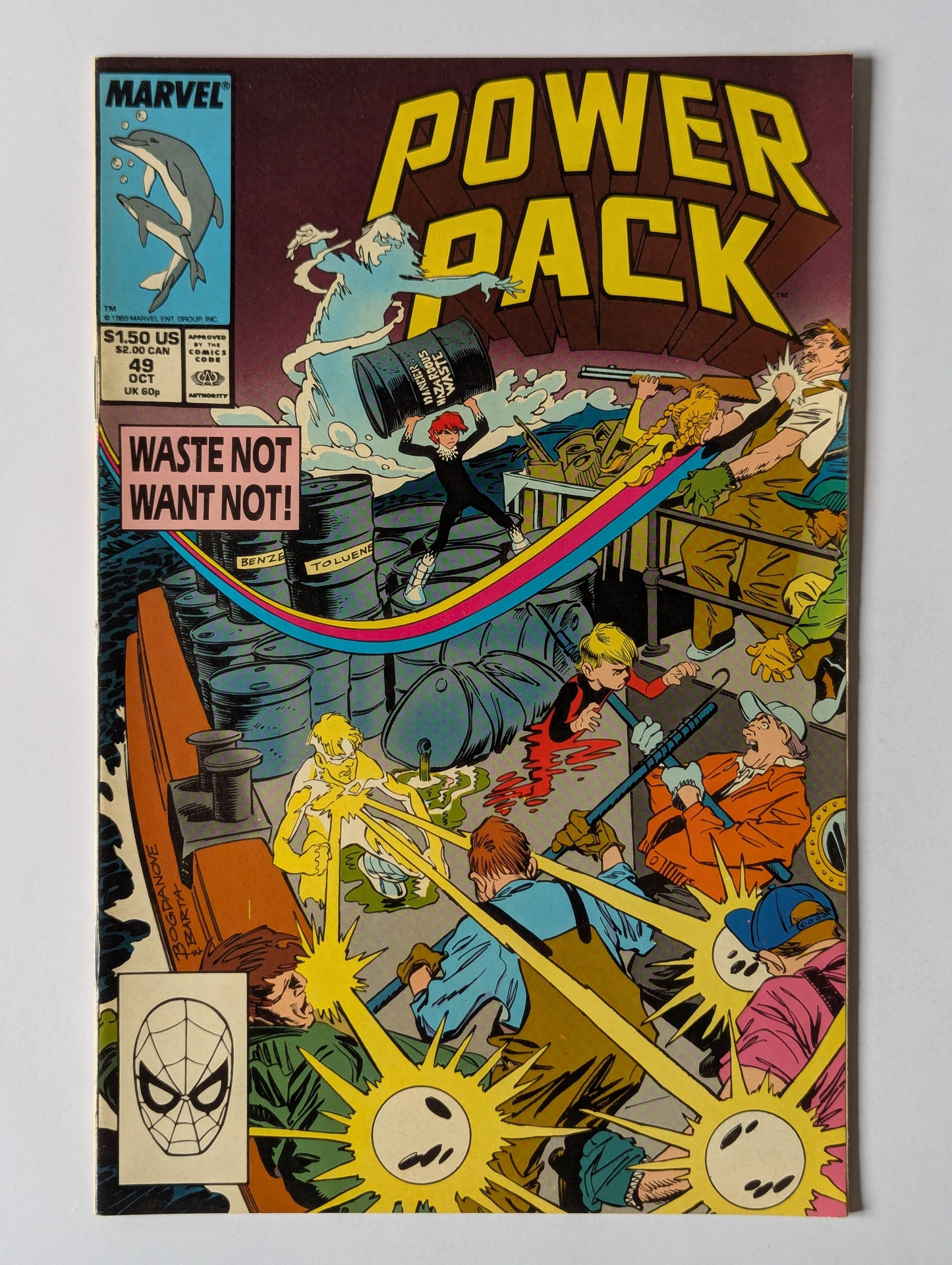 Power Pack #49 Marvel Comic Book