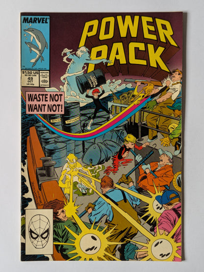 Power Pack #49 Marvel Comic Book