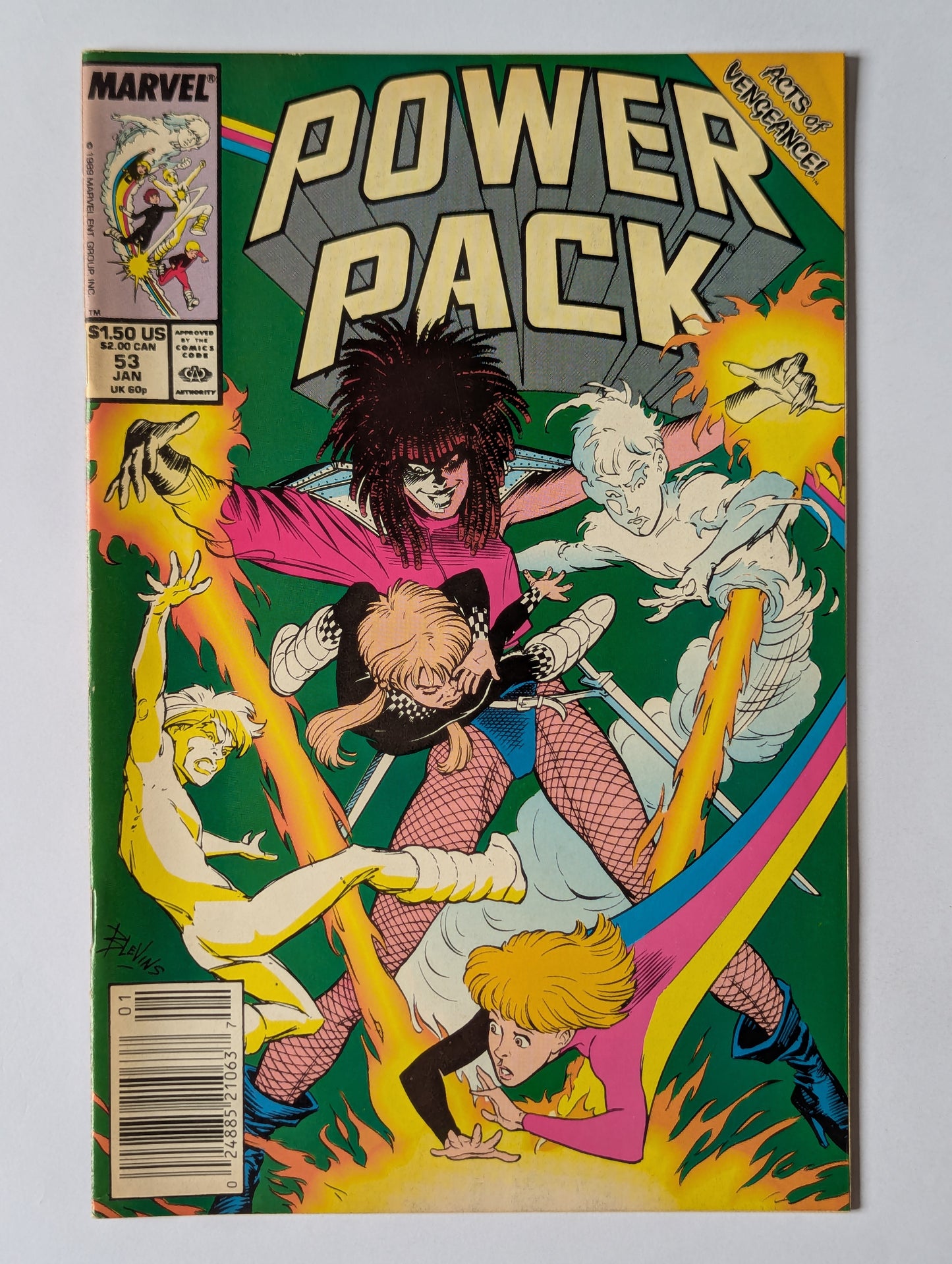Power Pack #53 Marvel Comic Book
