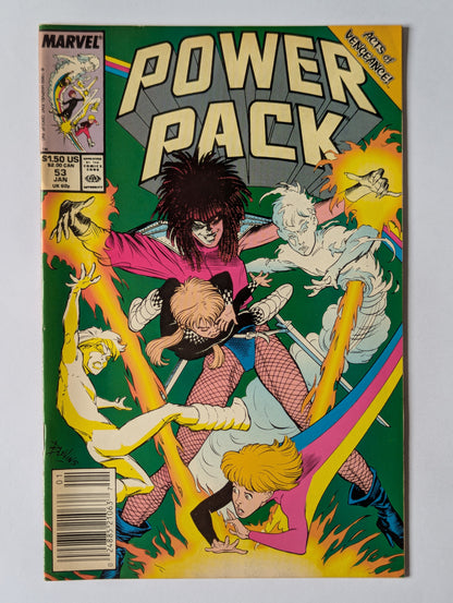 Power Pack #53 Marvel Comic Book