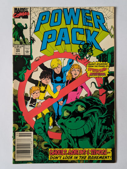 Power Pack #55 Marvel Comic Book