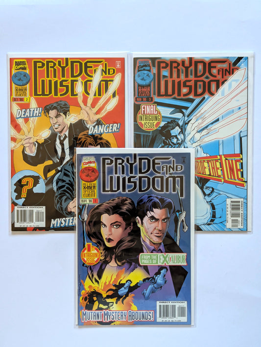 Pryde and Wisdom #1-3 Limited Series Marvel Comic Book Set
