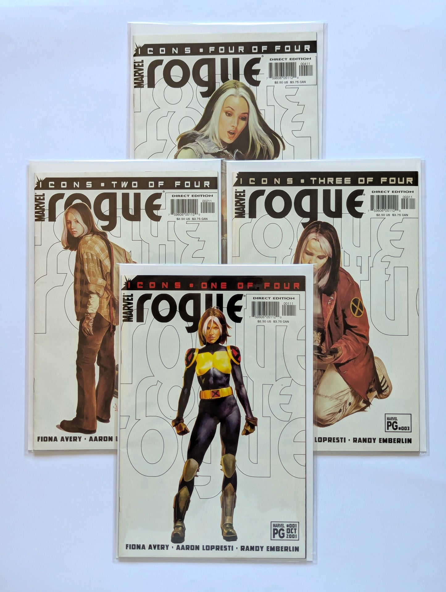 Rogue #1-4 Limited Series Marvel Comic Book Set