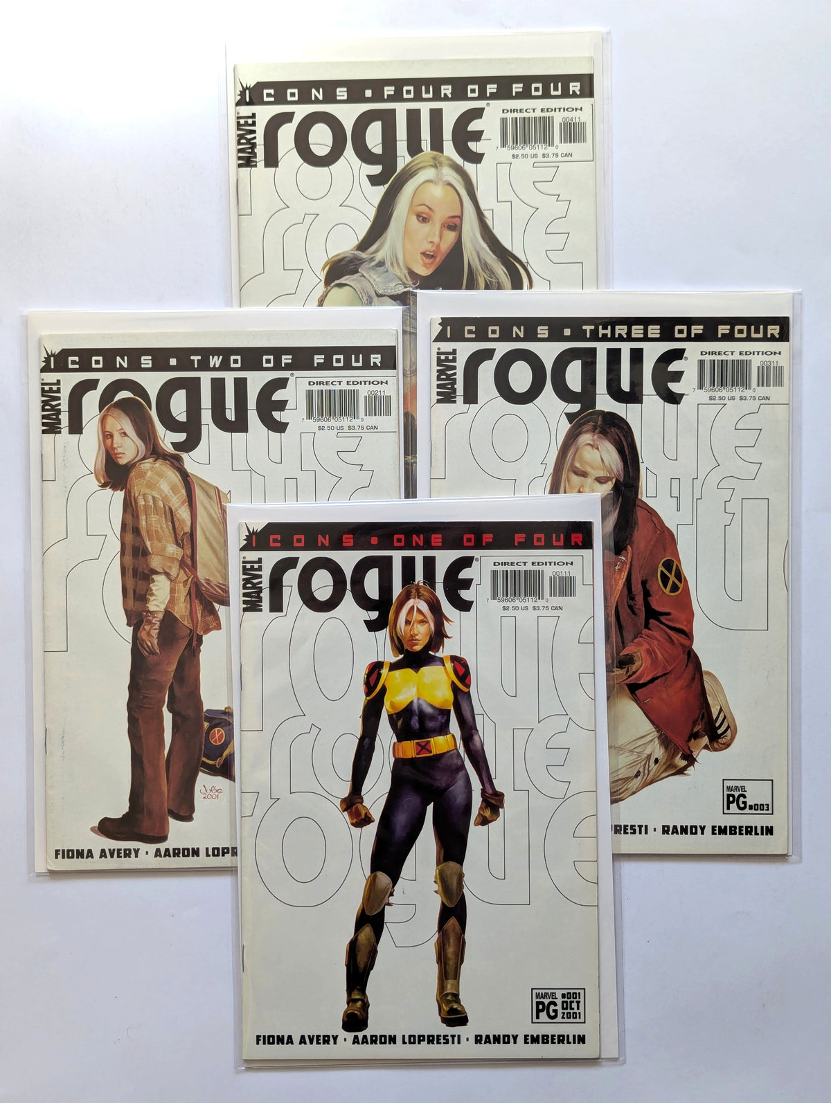 Rogue #1-4 2001 Limited Series Complete Marvel Comic Book Set