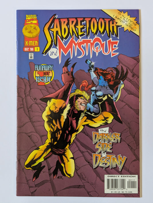 Sabretooth and Mystique #1 Marvel Comic Book
