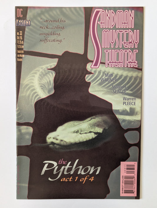 Sandman Mystery Theatre #33 DC Vertigo Comic Book