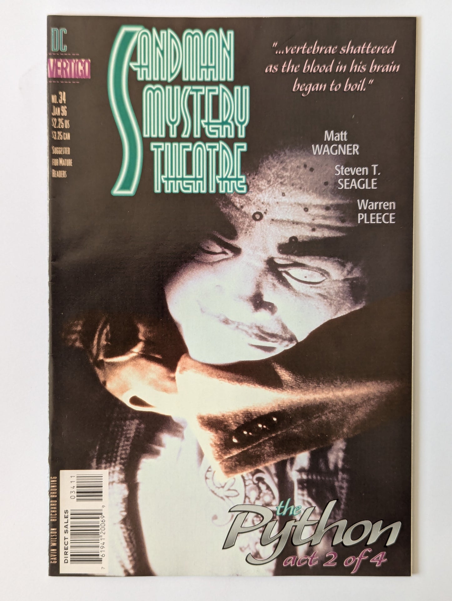 Sandman Mystery Theatre #34 DC Vertigo Comic Book