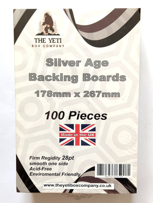 100 Silver Age Comic Backing Boards