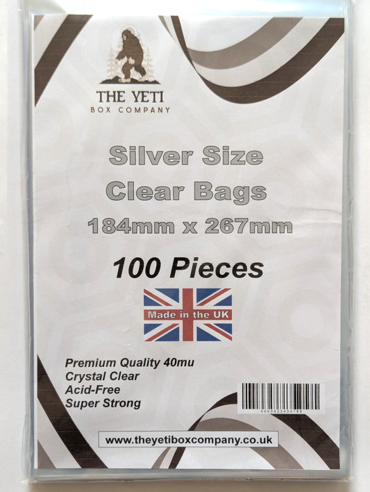 100 Silver Age Comic Book Bags