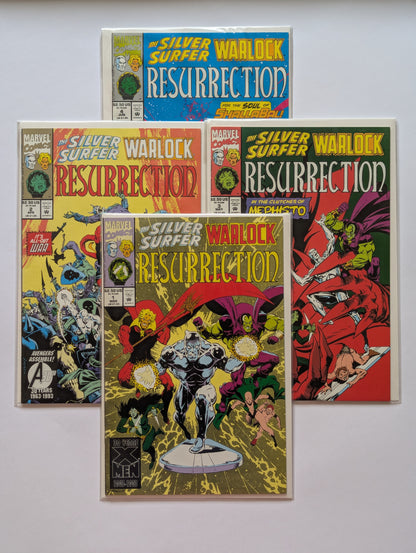 Silver Surfer Warlock Resurrection #1-4 Marvel Comic Book Set