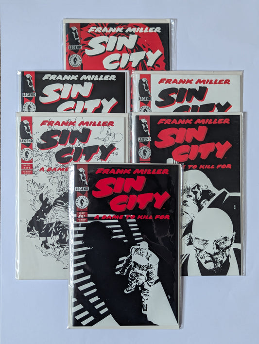 Sin City A Dame to Kill For #1-6 Dark Horse Comic Book Series Set