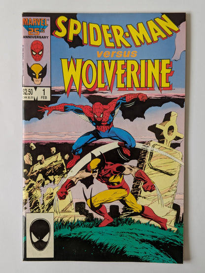 Spider-Man versus Wolverine #1 Marvel Comic Book