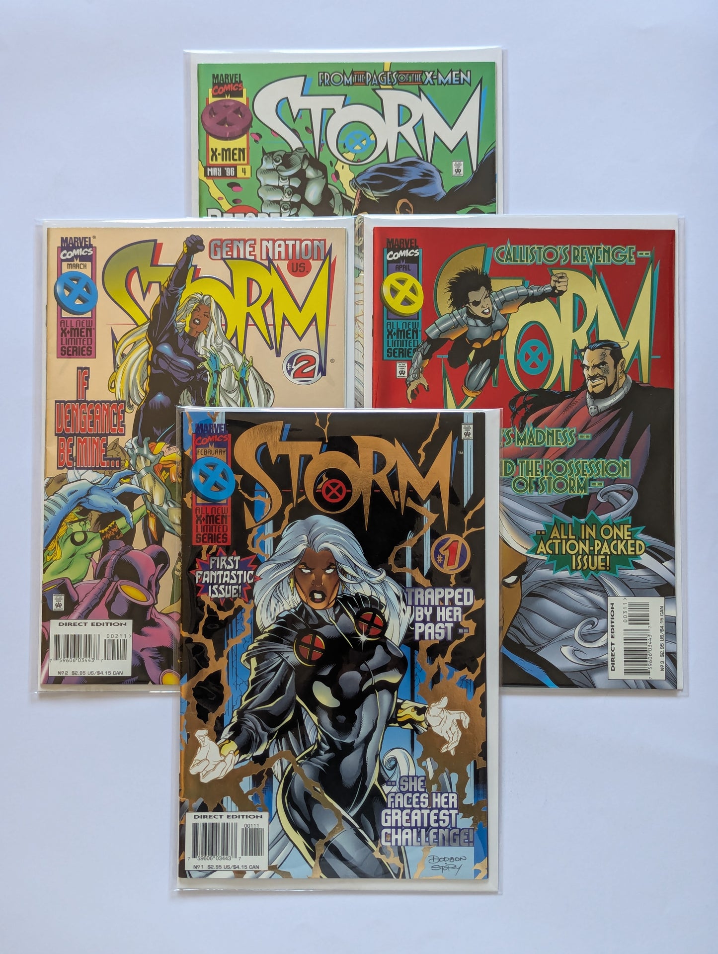 Storm #1-4 Limited Series Marvel Comic Book Set