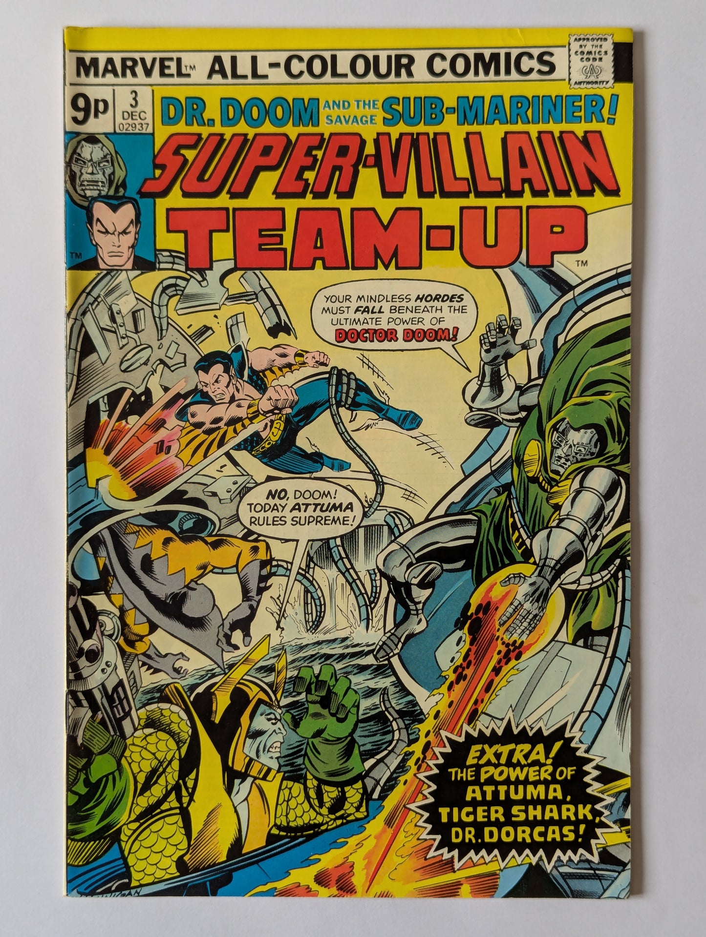 Super-Villain Team-Up #3 Marvel Comic Book