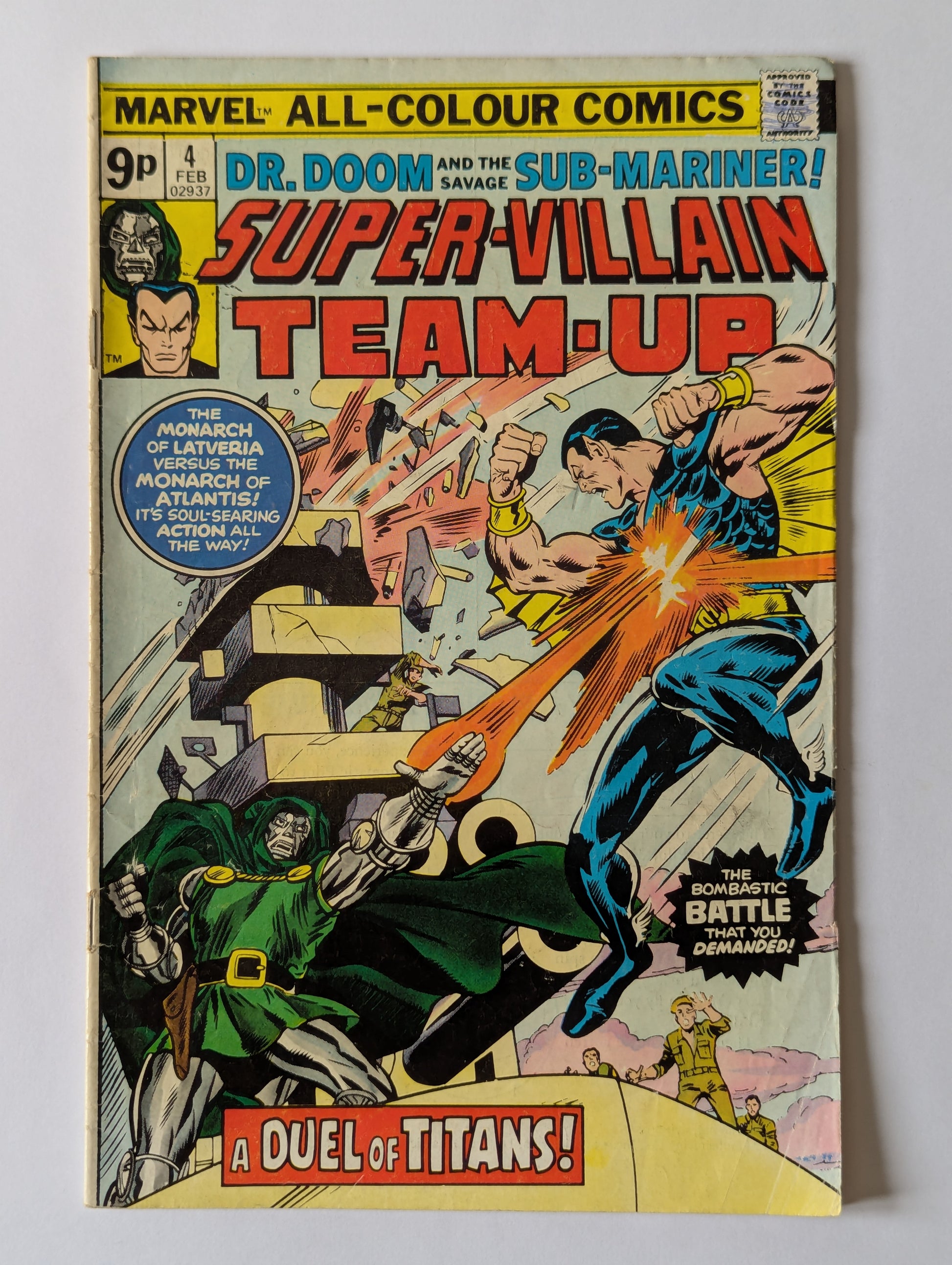 Super-Villain Team-Up #4 Marvel Comic Book