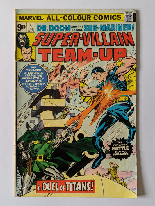 Super-Villain Team-Up #4 Marvel Comic Book