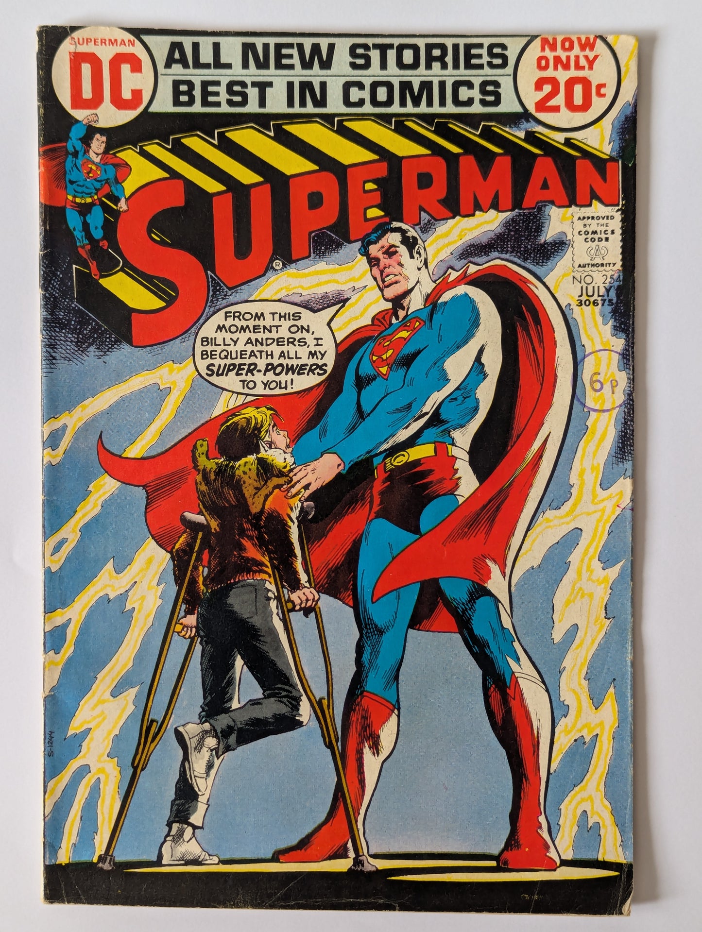 Superman #254 DC Comic Book