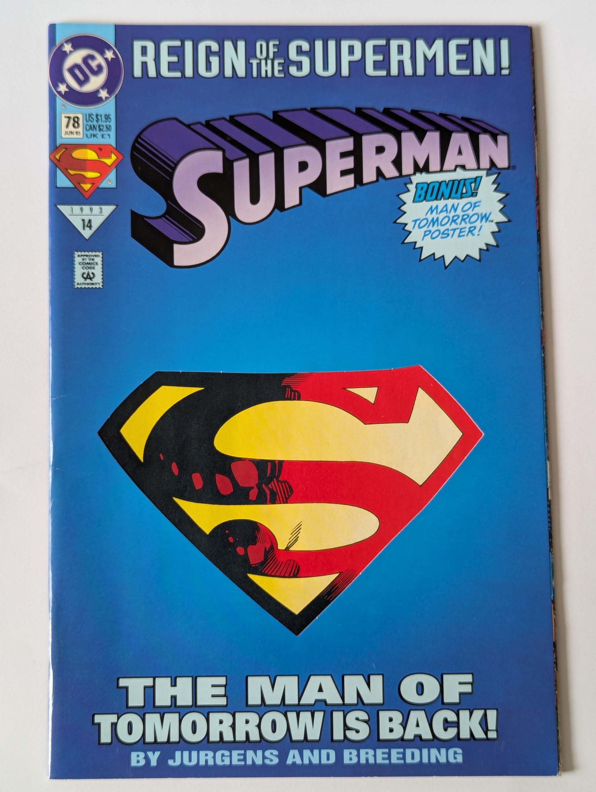 Superman #78 DC Comic Book