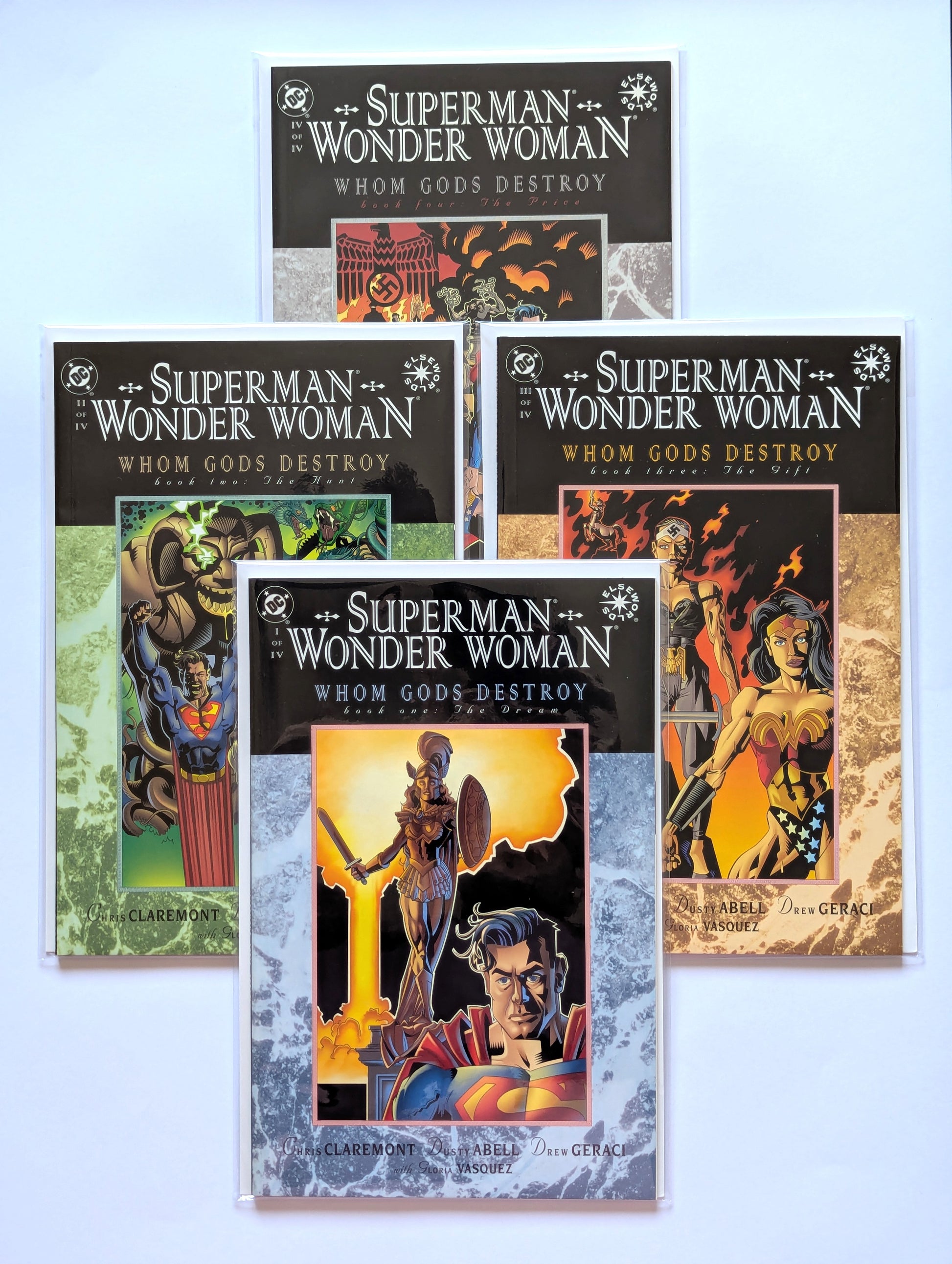 Superman Wonder Woman Whom Gods Destroy #1-4 DC Comic Book Series Set