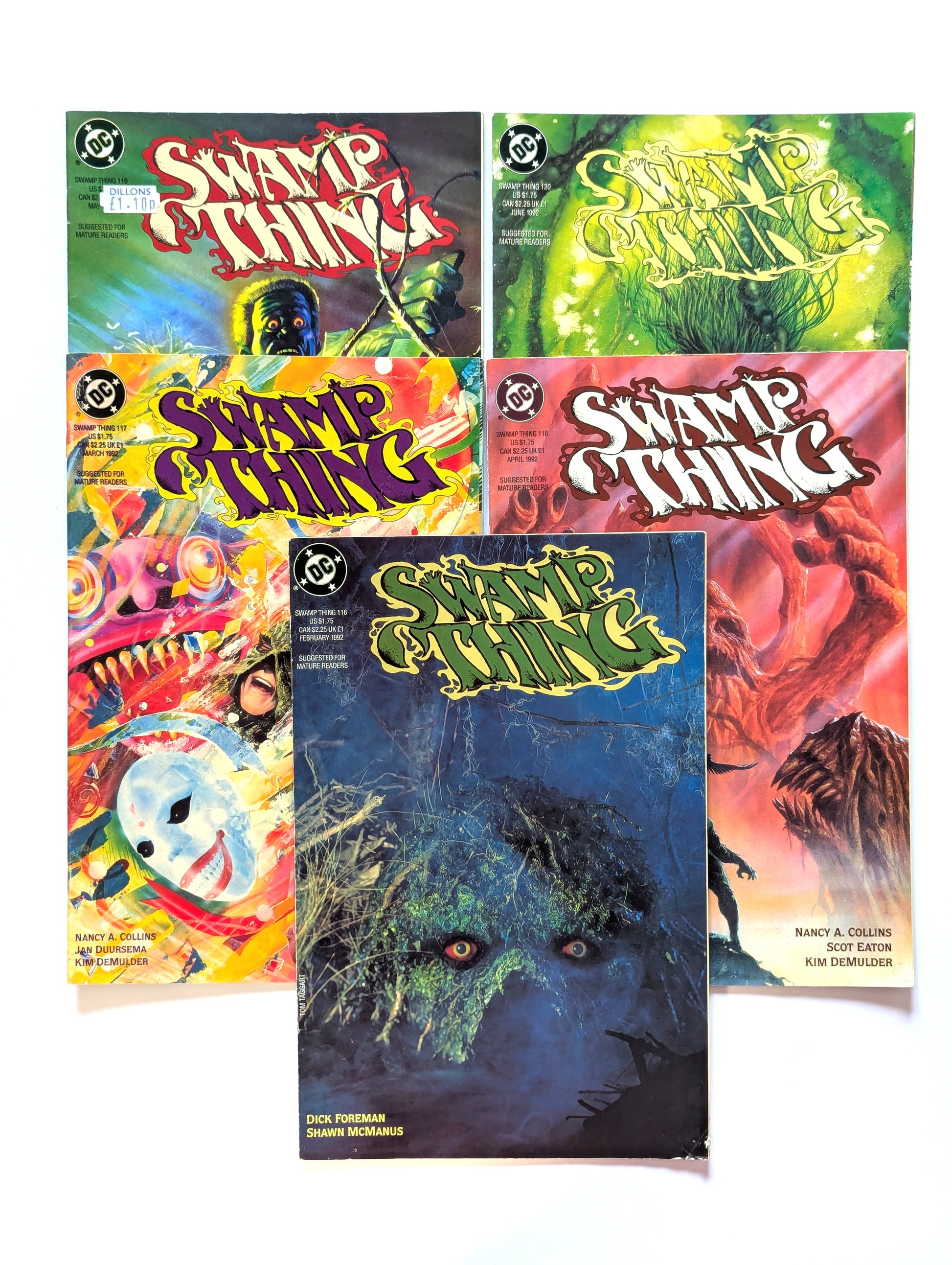 Saga of the Swamp Thing #116-120 Collection DC Vertigo Comic Books
