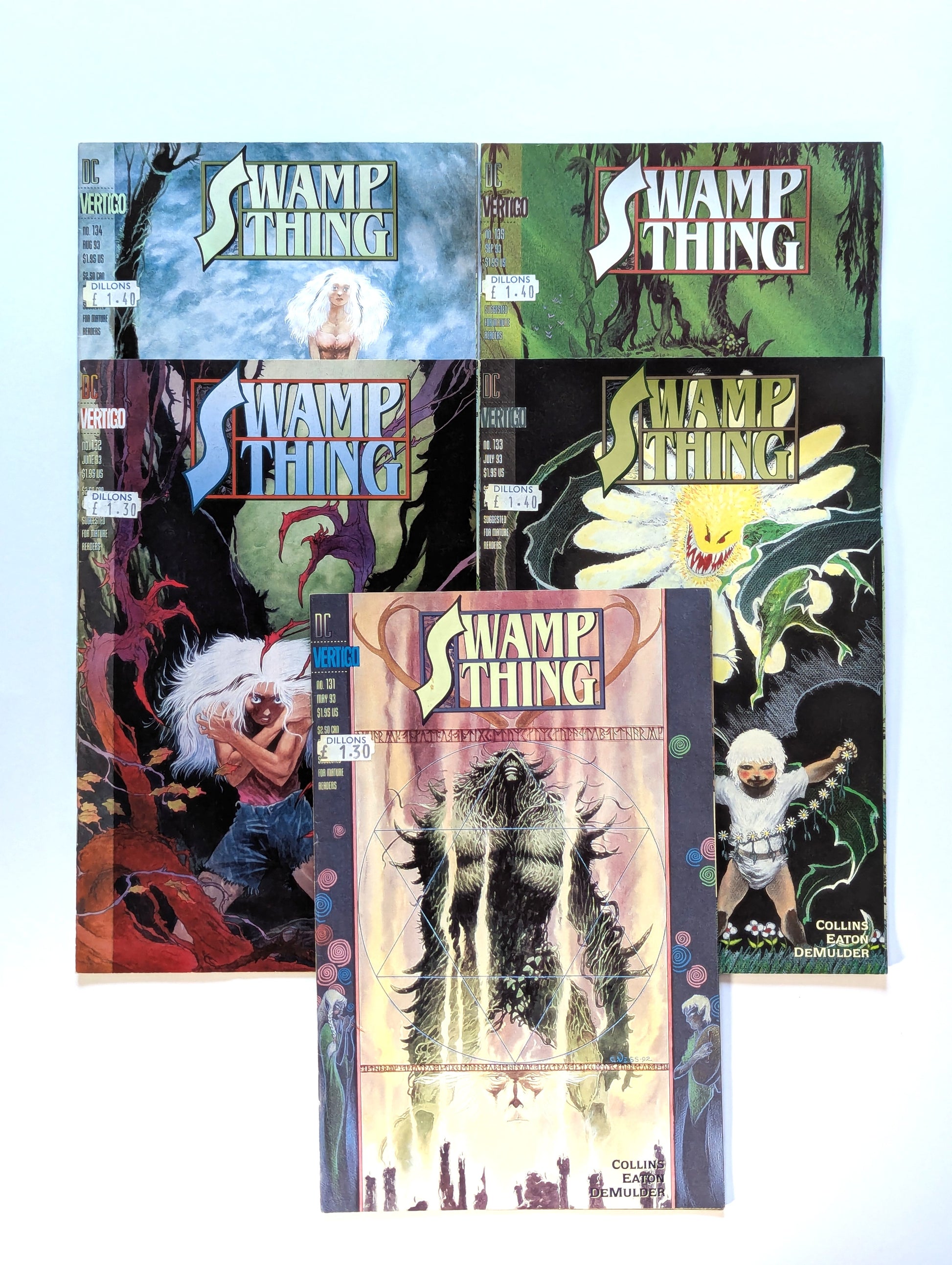 Saga of the Swamp Thing #131-135 Collection DC Vertigo Comic Books
