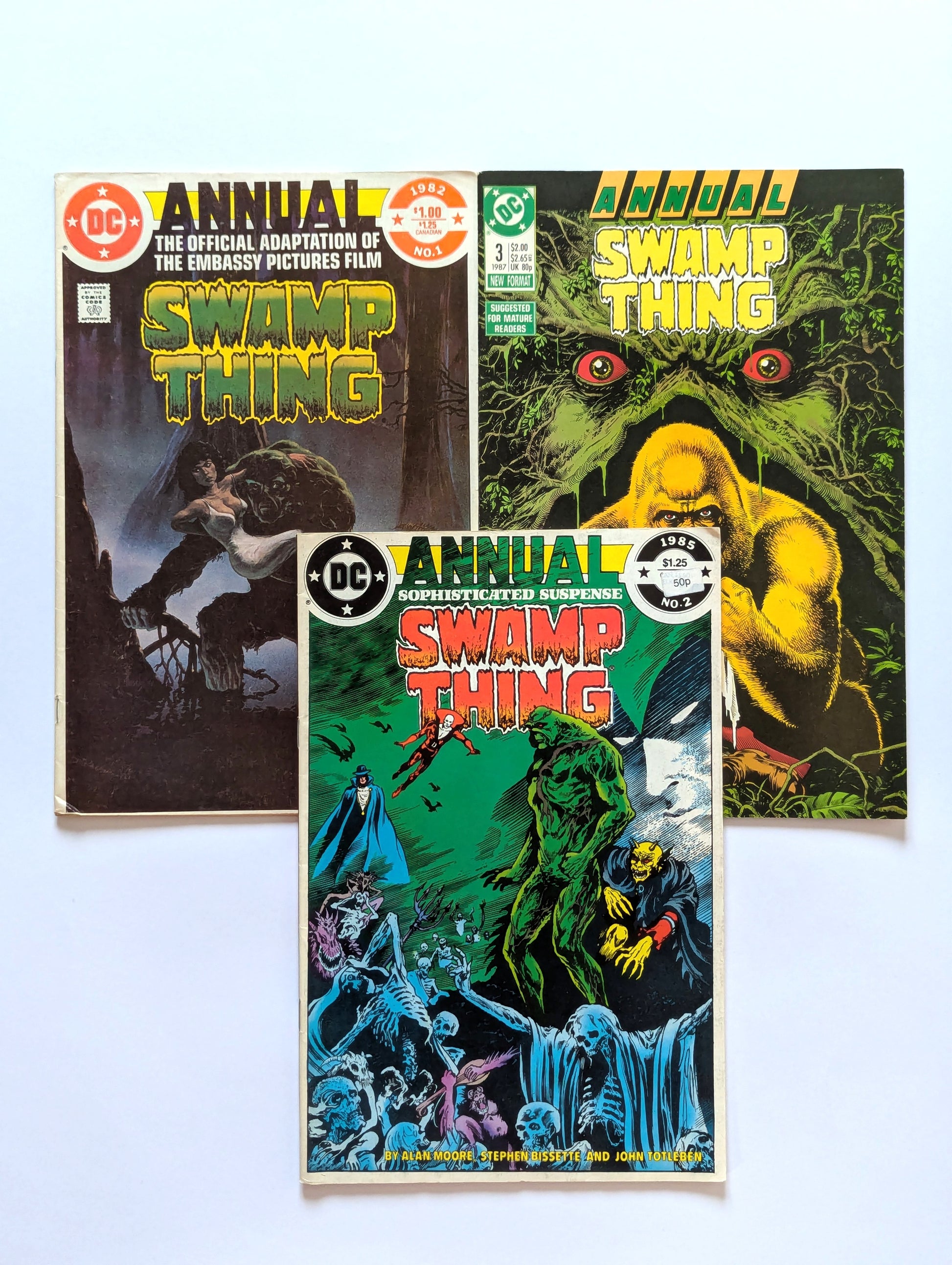 Saga of the Swamp Thing Annual #1-3 Collection DC Vertigo Comic Books