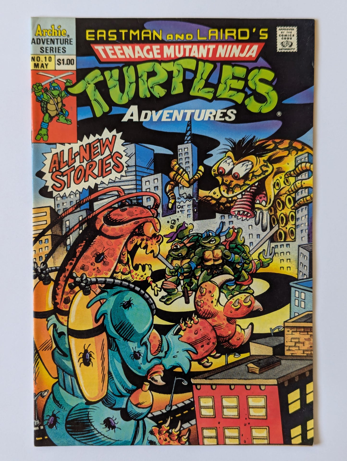 Teenage Mutant Ninja Turtles Adventures #10 Archie Comic Book