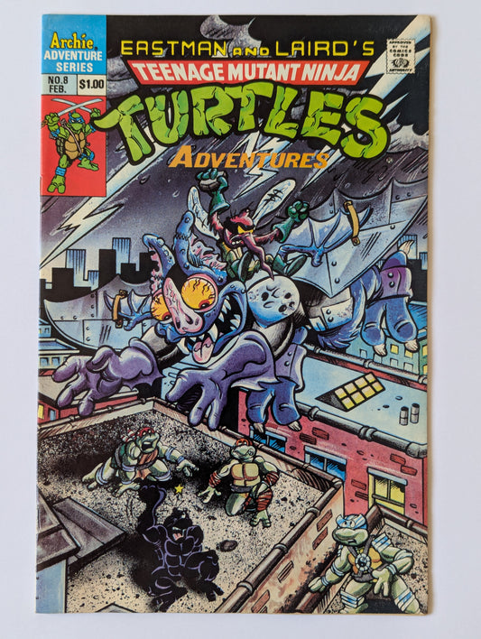 Teenage Mutant Ninja Turtles Adventures #8 Archie Comic Book