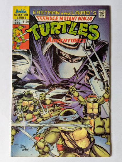 Teenage Mutant Ninja Turtles Adventures #1 Archie Comic Book