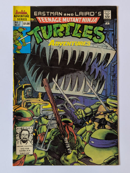 Teenage Mutant Ninja Turtles Adventures #2 Archie Comic Book