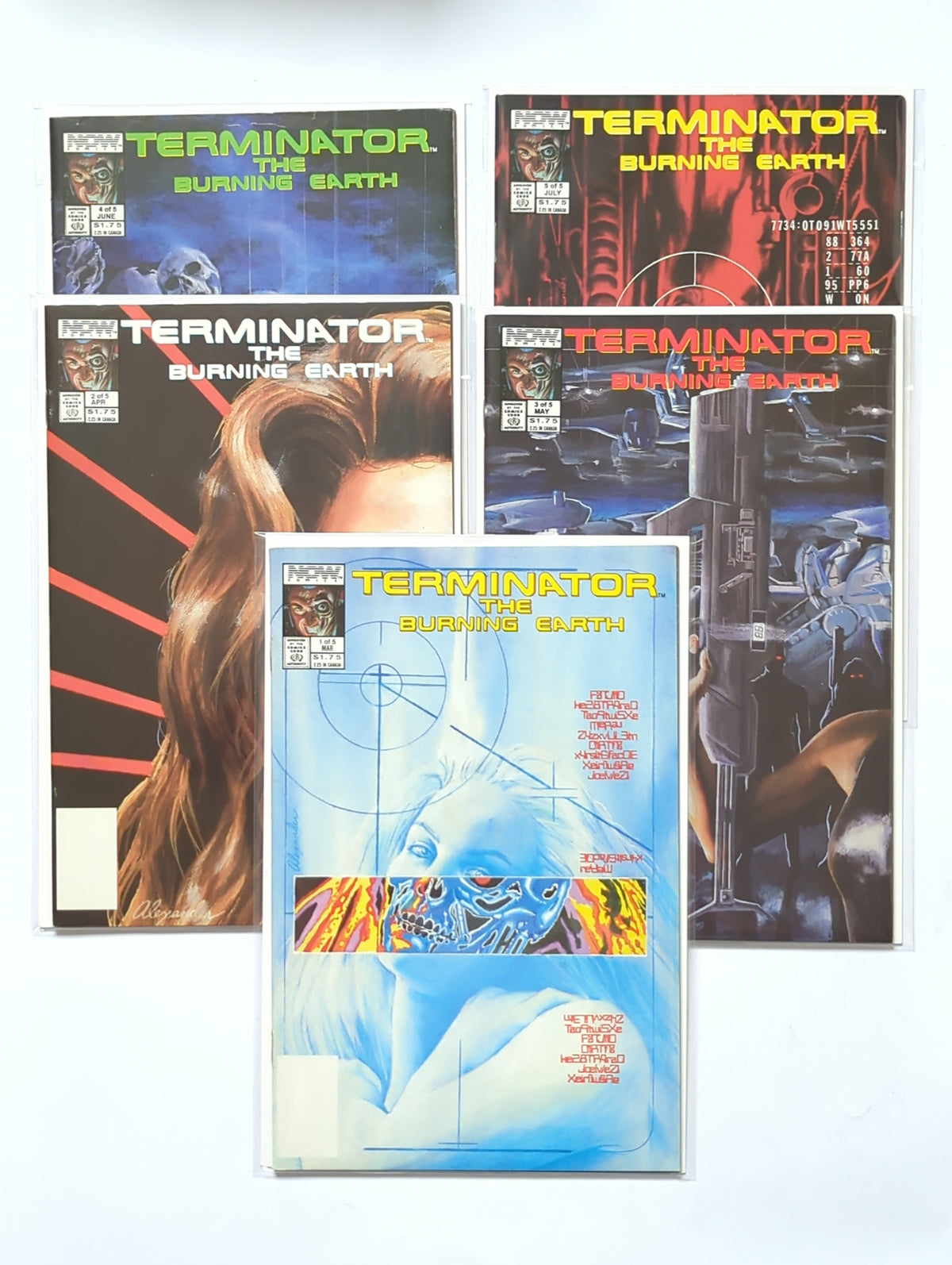 Terminator The Burning Earth #1-5 Complete Limited Series Dark Horse Comic Book Set
