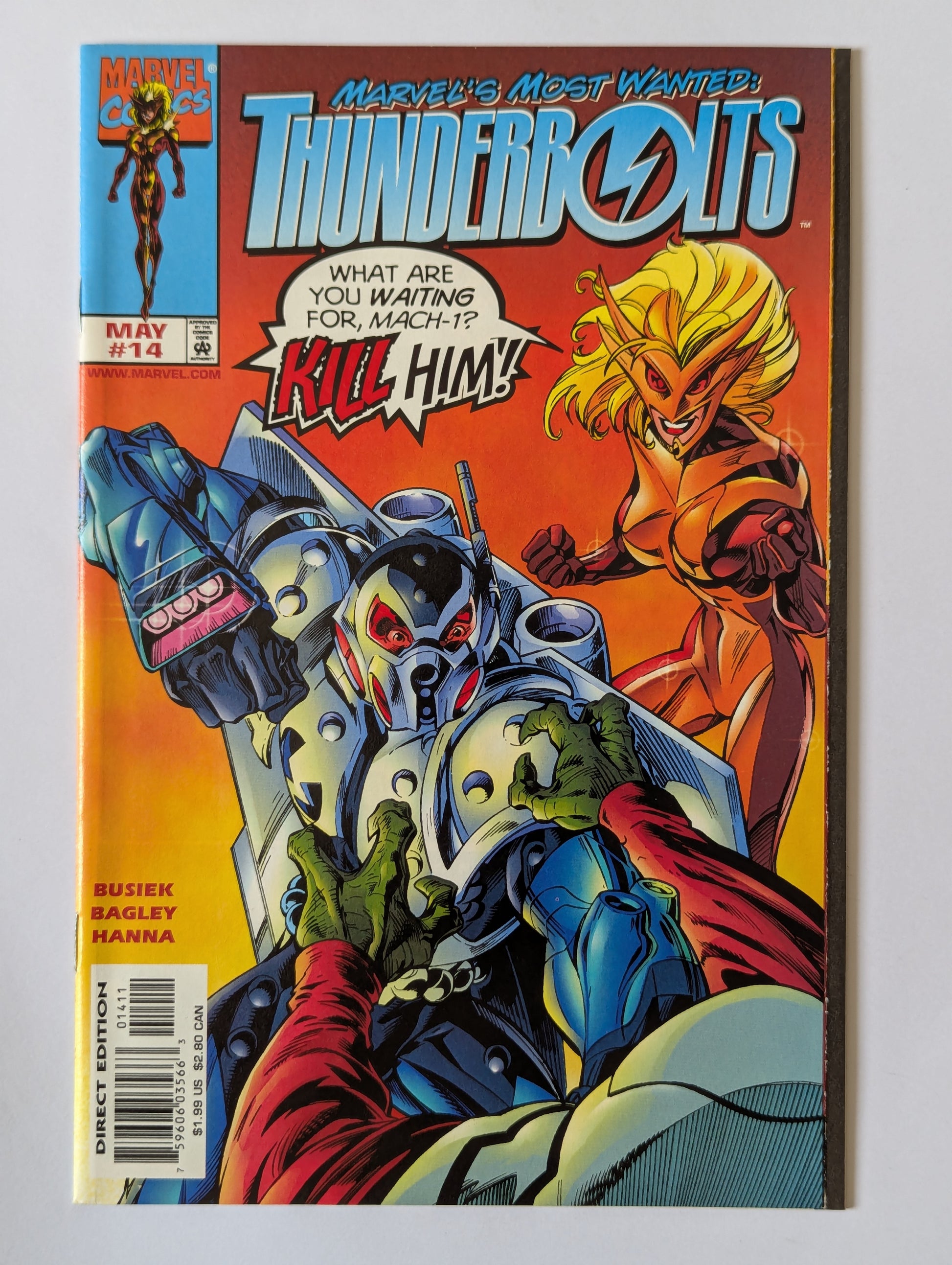 Thunderbolts #14 Marvel Comic Book