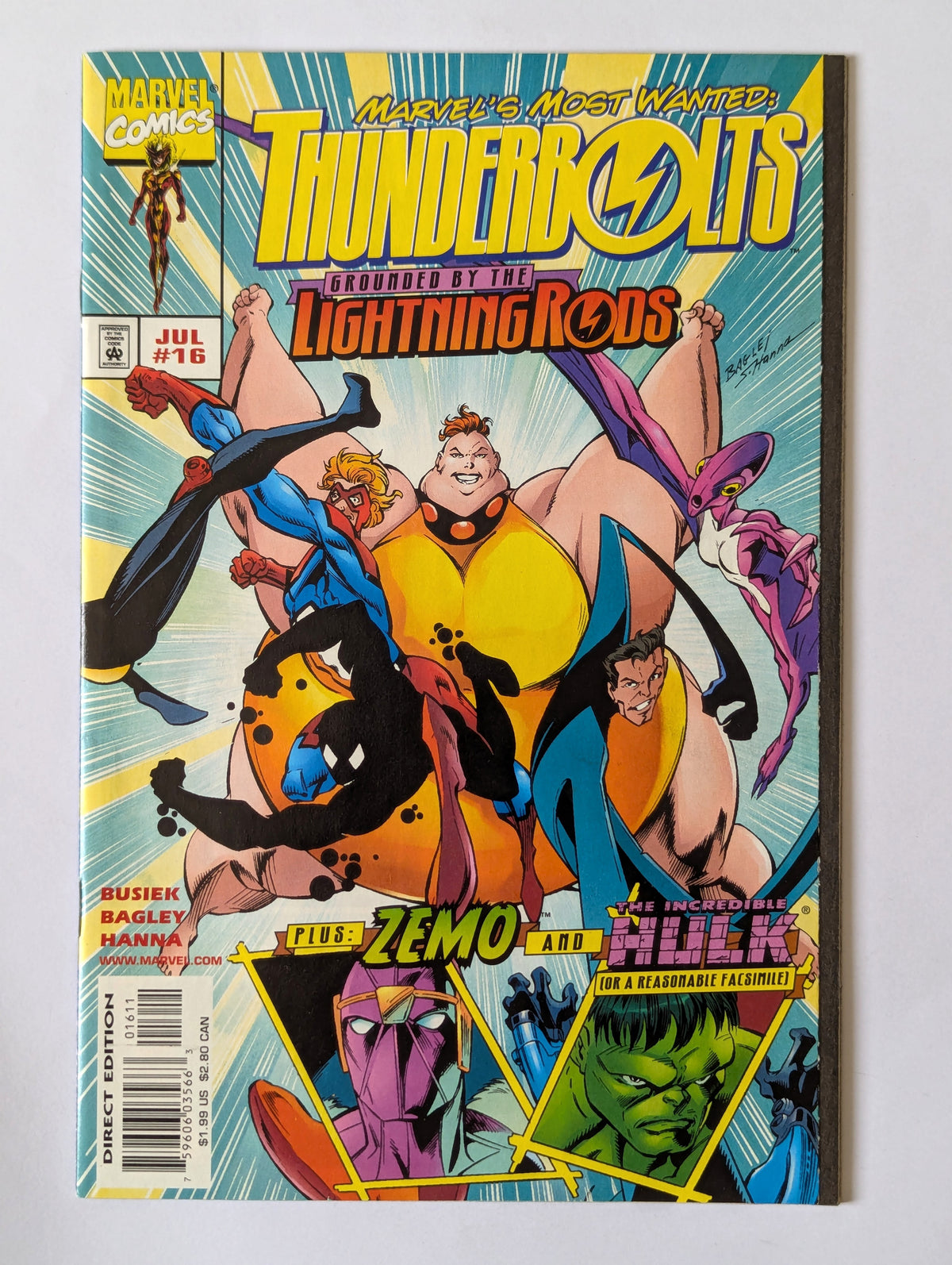 Thunderbolts #16 Marvel Comic Book