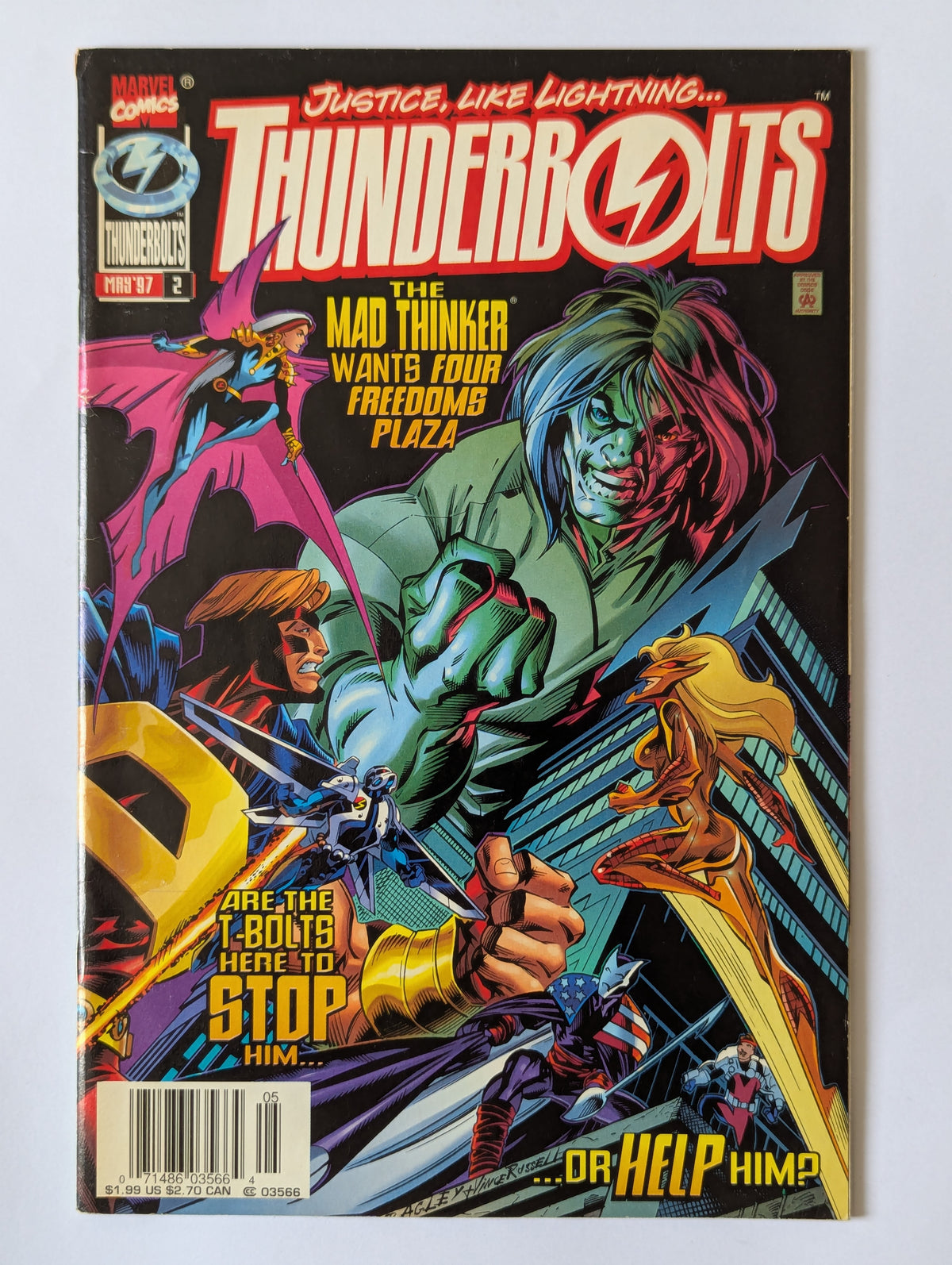 Thunderbolts #2 Marvel Comic Book